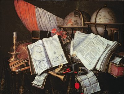Vanitas (óleo) de Edwaert Colyer or Collier